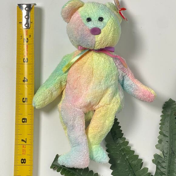 RARE RETIRED Ty Beanie Baby "Groovy" the Tie-Dye Bear  1999 - Picture 5 of 5
